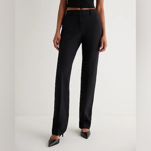 Express Editor mid-rise trousers. 12R. Never worn. Black. - Picture 3 of 7